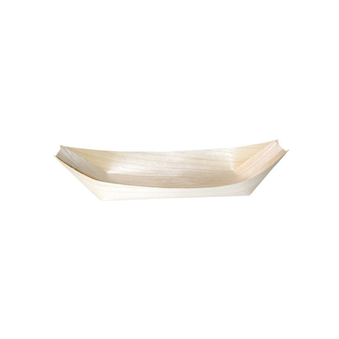 100pcs - Barquette bateau en bois - 24,5 cm x 11,5 cm x 2,7 cm
