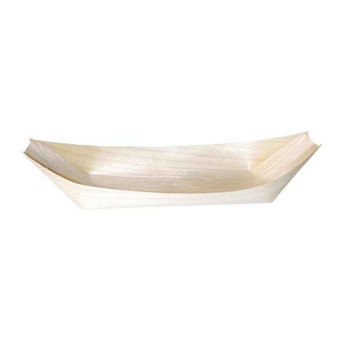 50pcs - Barquette bateau en bois - 24,5 cm x 11,5 cm x 2,7 cm