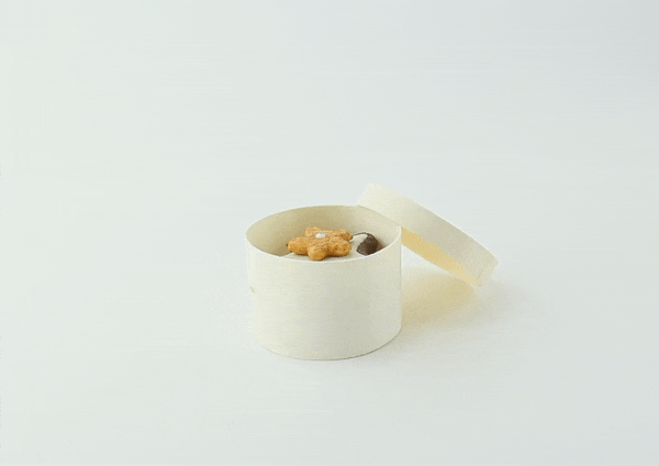 10pcs - Boîte bois ronde avec couvercle - Ø 6,5 cm - H 4,5 cm