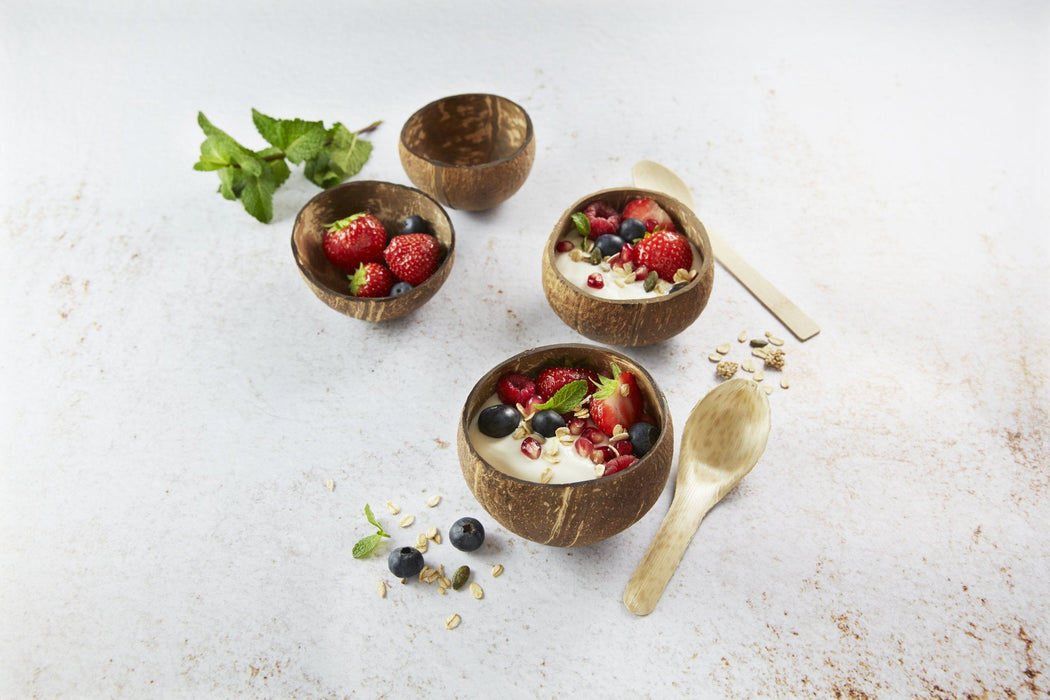 50pcs - Cuillère feuille de bambou "Zebra" - 13 cm