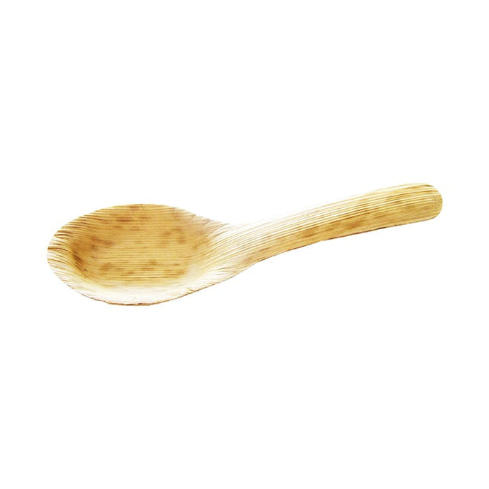50pcs - Cuillère feuille de bambou "Zebra" - 13 cm