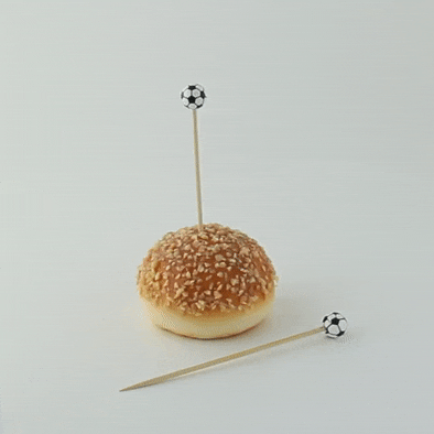 100pcs - Pique bambou décor football américain - 12 cm