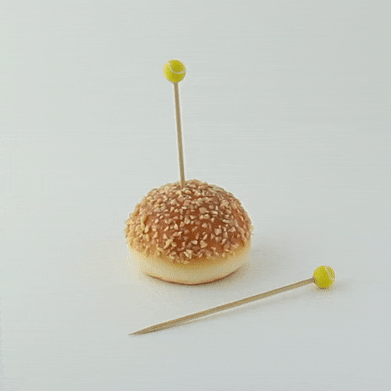 100pcs - 12cm - Pique bambou décor tennis