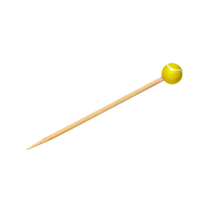 100pcs - 12cm - Pique bambou décor tennis