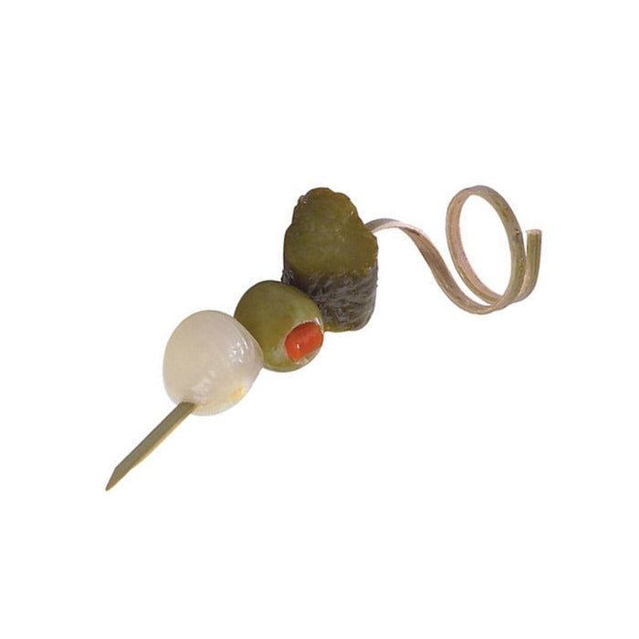 100pcs - Pique bambou avec boucle - 9 cm