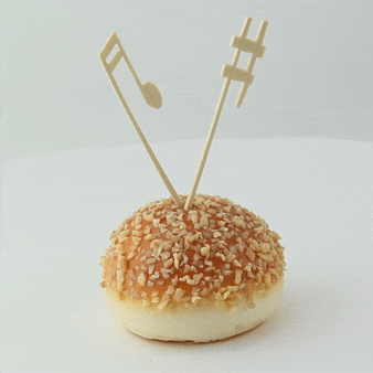100pcs - 9cm - Pique bambou décor musique