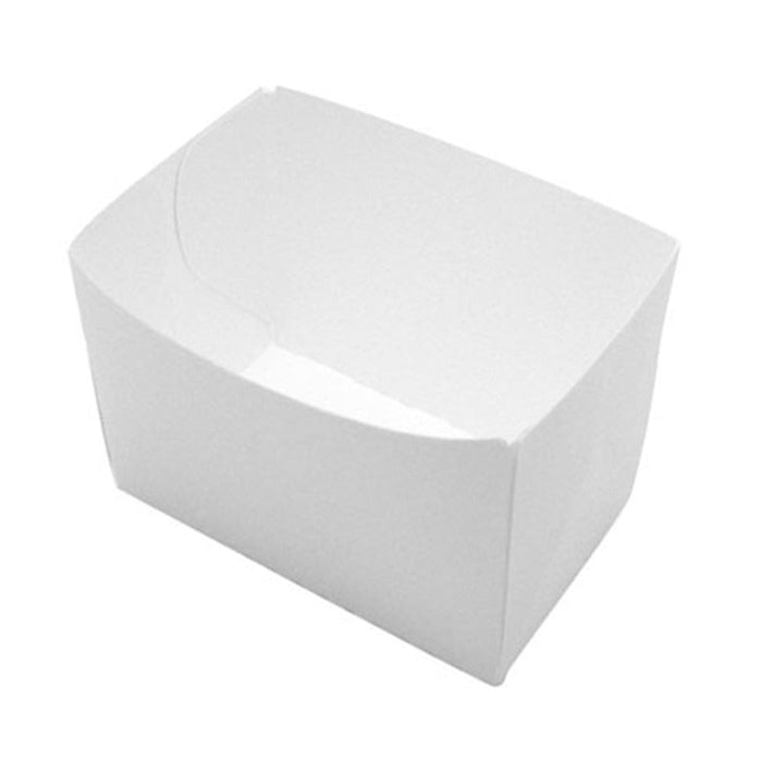 250pcs - Barquette en carton blanc - 300 ml - 9,9 cm x 6 cm x 4 cm