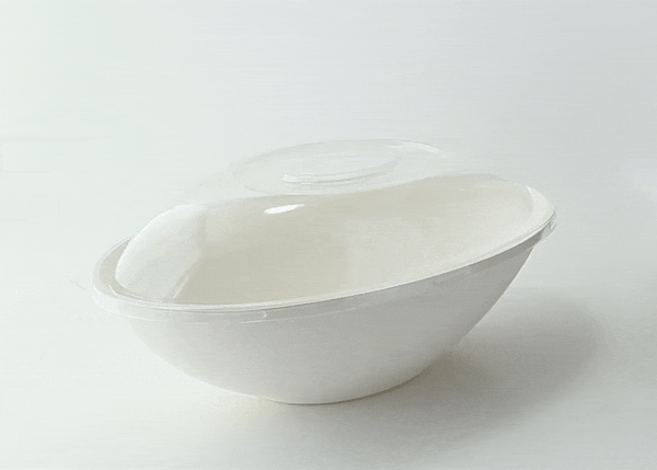 50pcs - Couvercle PET transparent "BioNChic" - 27,5 cm x 16 cm x 4,5 cm - Compatible avec 210BCHIC1500BRF, 210BCHIC1500, 210BCHIC1500BR