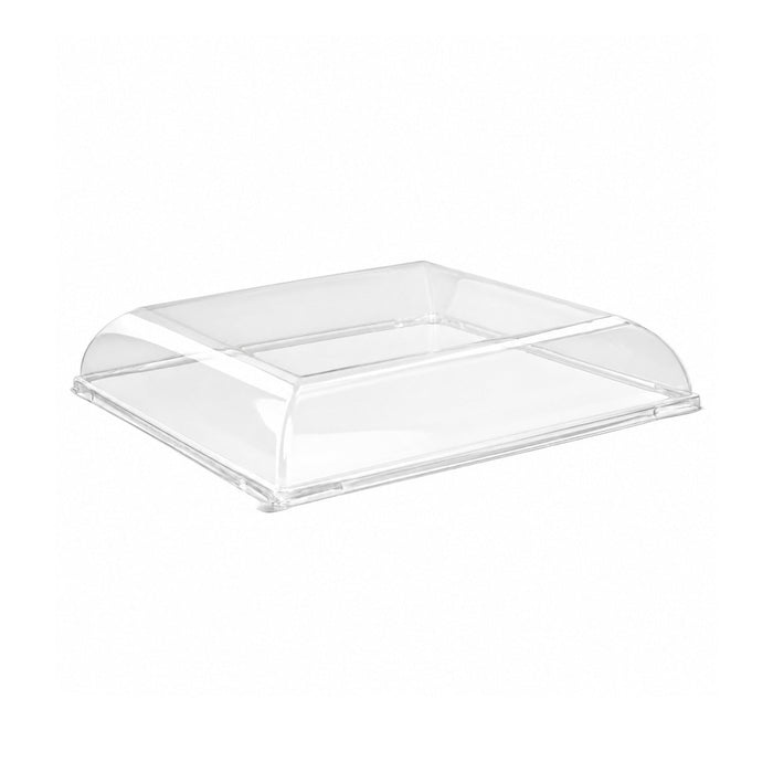 100pcs - Couvercle PET transparent "BioNChic" - 18,1 cm x 18,1 cm x 3 cm - Compatible avec 210BCHIC180F