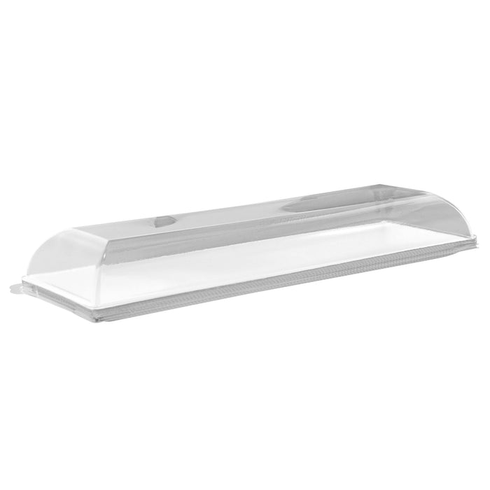 100pcs - Couvercle PET transparent "BioNChic" - 27,5 cm x 9 cm x 3 cm - Compatible avec 210BCHIC279, 210BCHIC279F