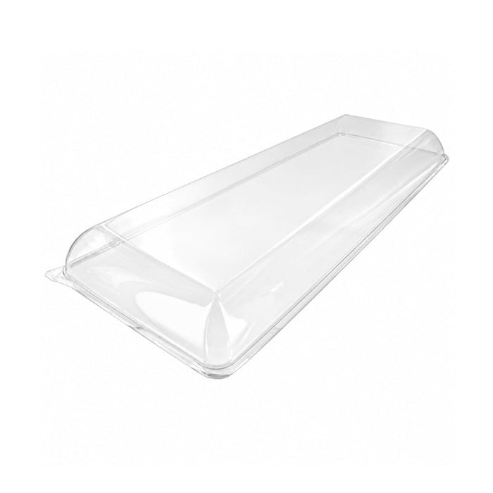 100pcs - Couvercle PET transparent "BioNChic" - 40,4 cm x 15,7 cm x 3,3 cm - Compatible avec 210BCHIC3915, 210BCHIC3915F