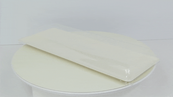 100pcs - Couvercle PET transparent "BioNChic" - 40,4 cm x 15,7 cm x 3,3 cm - Compatible avec 210BCHIC3915, 210BCHIC3915F