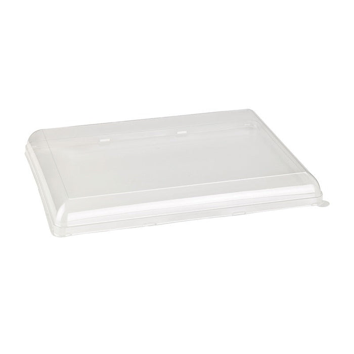 25pcs - Couvercle PET transparent "BioNChic" - 39,2 cm x 29,5 cm x 3,3 cm - Compatible avec 210BCHIC4040, 210BCHIC4040F