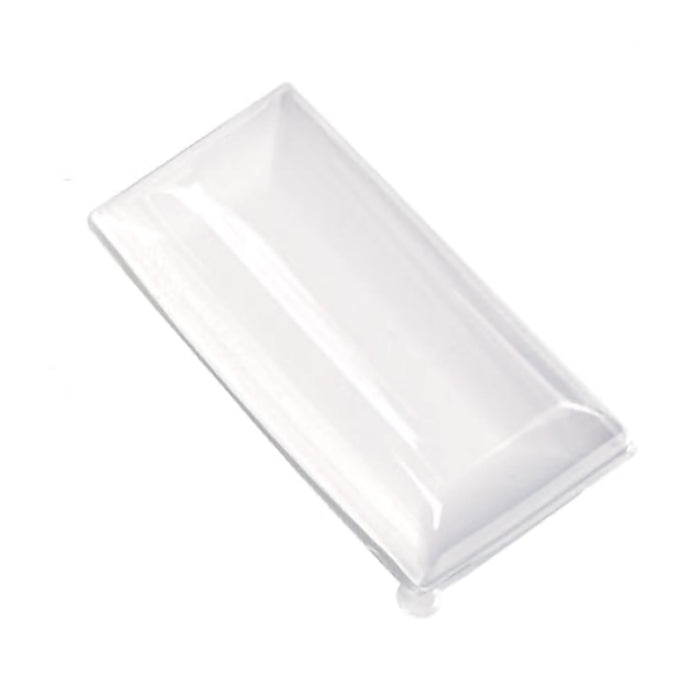 50pcs - Couvercle PET transparent "BioNChic" - 18 cm x 9 cm x 3 cm - Compatible avec 210BCHIC90180, 210BCHIC90180F
