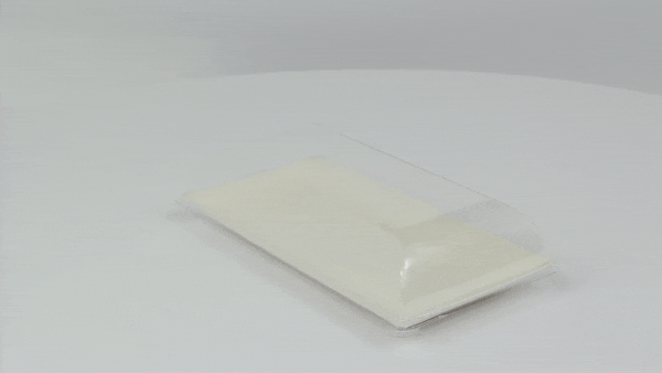 50pcs - Couvercle PET transparent "BioNChic" - 18 cm x 9 cm x 3 cm - Compatible avec 210BCHIC90180, 210BCHIC90180F