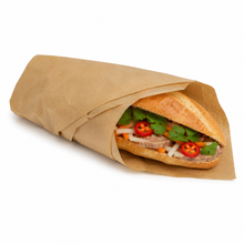 500pcs - 35x27cm - Papier alimentaire brun enchevêtré en boîte distributrice