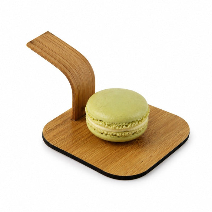24pcs - Présentoir apéritif en bambou avec anse - 6,3 cm x 6,3 cm x 4 cm