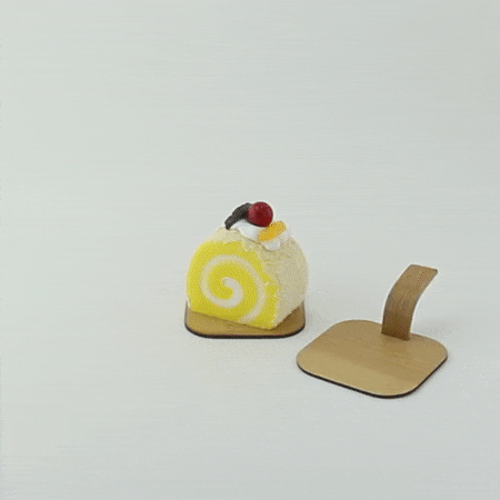 24pcs - Présentoir apéritif en bambou avec anse - 6,3 cm x 6,3 cm x 4 cm