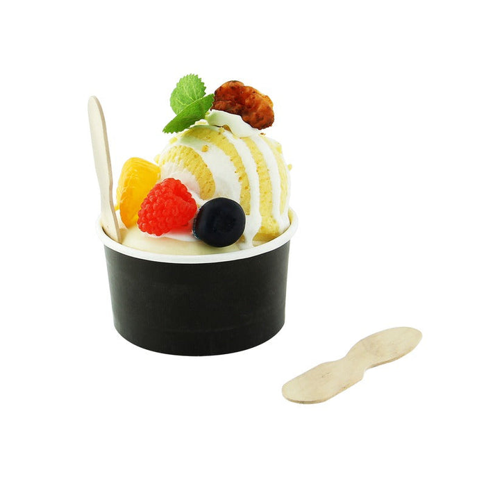 50pcs - Cuillère à glace bois - 7,7 cm