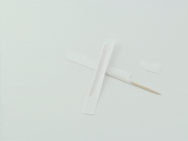 1000pcs - Cure-dents en bois emballés individuellement - 6,5 cm