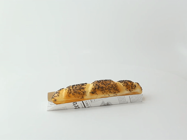 50pcs - Support hot-dog carton impression Journal - 18 cm x 4 cm x 1,9 cm