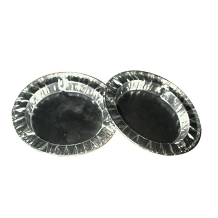 100pcs - Ø8,5cm H1,1cm - Cendrier rond en aluminium argenté