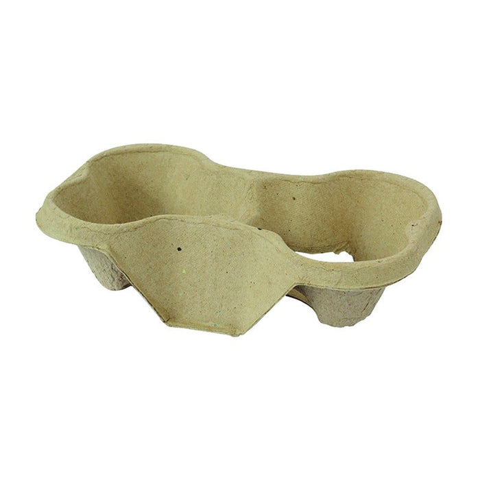 480pcs - Porte gobelets en cellulose pour 2 gobelets - 20 cm x 21 cm x 4 cm