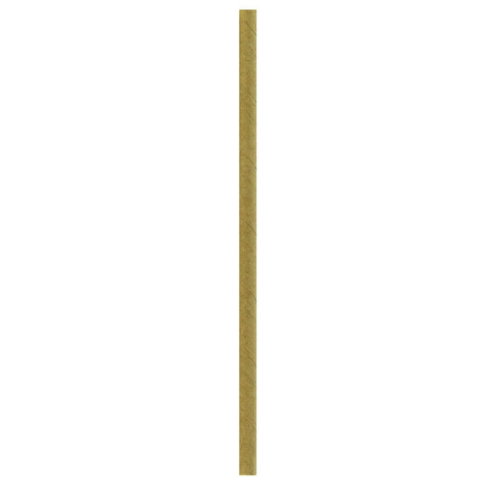 500pcs - Chalumeau papier cocktail kraft - Ø 0,6 cm - H 14,5 cm