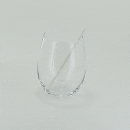 500pcs - Chalumeau papier cocktail blanc - Ø 0,6 cm - H 14,5 cm