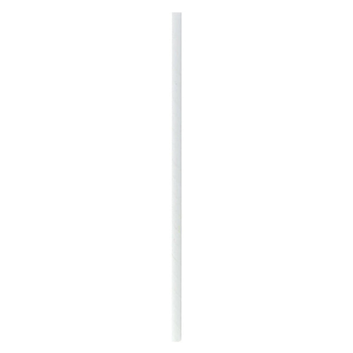 500pcs - Chalumeau papier blanc - Ø 0,6 cm - H 19,7 cm