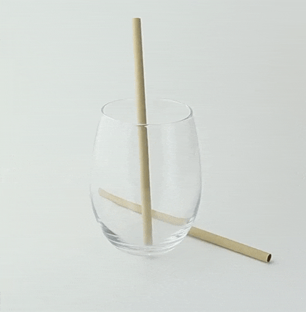 500pcs - Chalumeau papier smoothie kraft - Ø 0,8 cm - H 19,7 cm