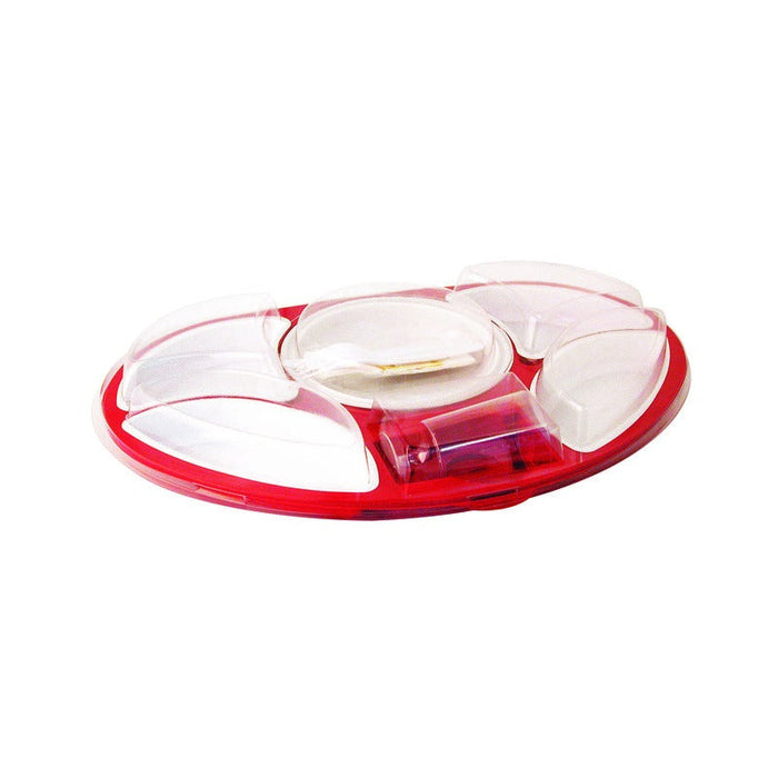 50pcs - 45x29x3cm - Kit plateau ovale rouge First class