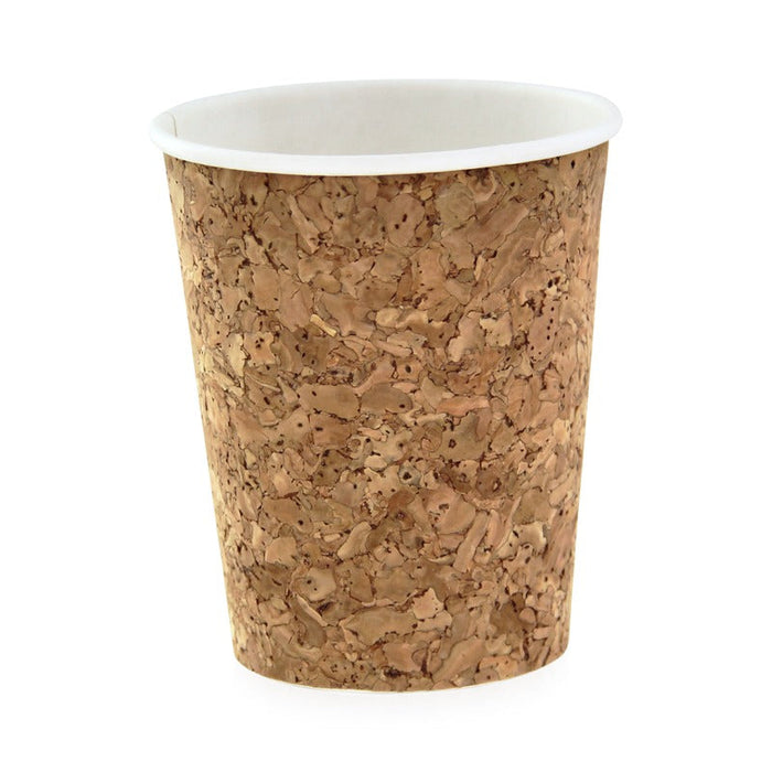 20pcs - Gobelet carton et liège - 230 ml - Ø 8 cm - H 9,2 cm