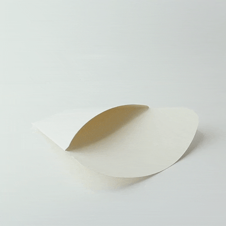 50pcs - Pochette crêpe triangulaire en carton blanc - 14,5 cm x 6,5 cm x 18,5 cm