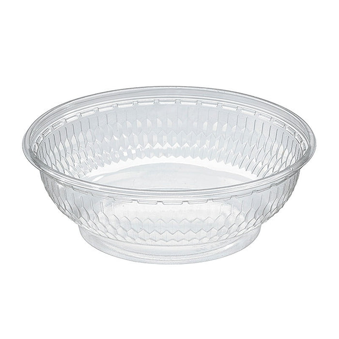 500pcs - 400ml Ø14cm H5,3cm - Saladier rond en PET transparent sans couvercle