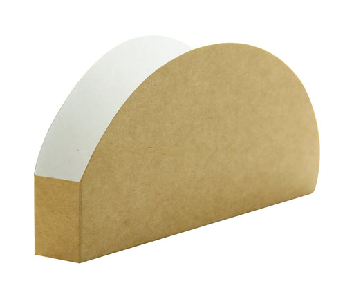 Etui tacos carton kraft et blanc - 15 cm x 7 cm x 2 cm