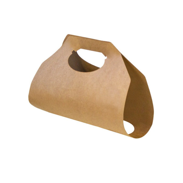 50pcs - Porte gobelets kraft - 2 compartiments - 38,5 cm x 22,2 cm