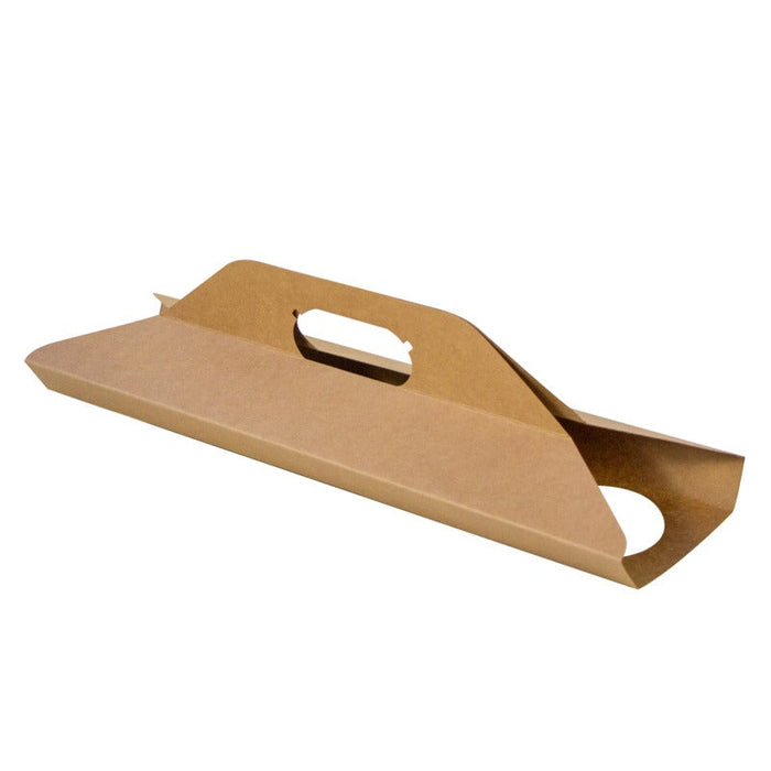 50pcs - 38x42cm - Porte gobelets kraft - 4 compartiments