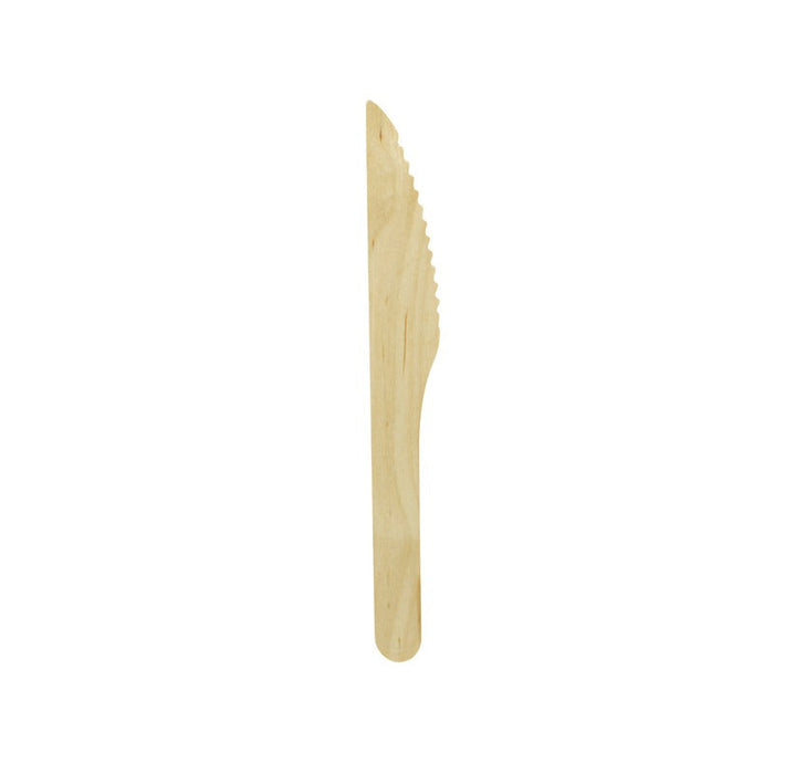 100pcs - Couteau bois - 16,5 cm