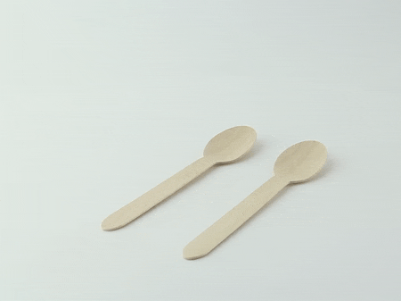 100pcs - Cuillère bois - 15,8 cm