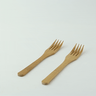 50pcs - Fourchette bambou - 16 cm