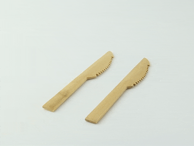 50pcs - Couteau bambou - 16 cm