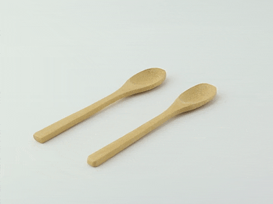 50pcs - Cuillère bambou - 16 cm