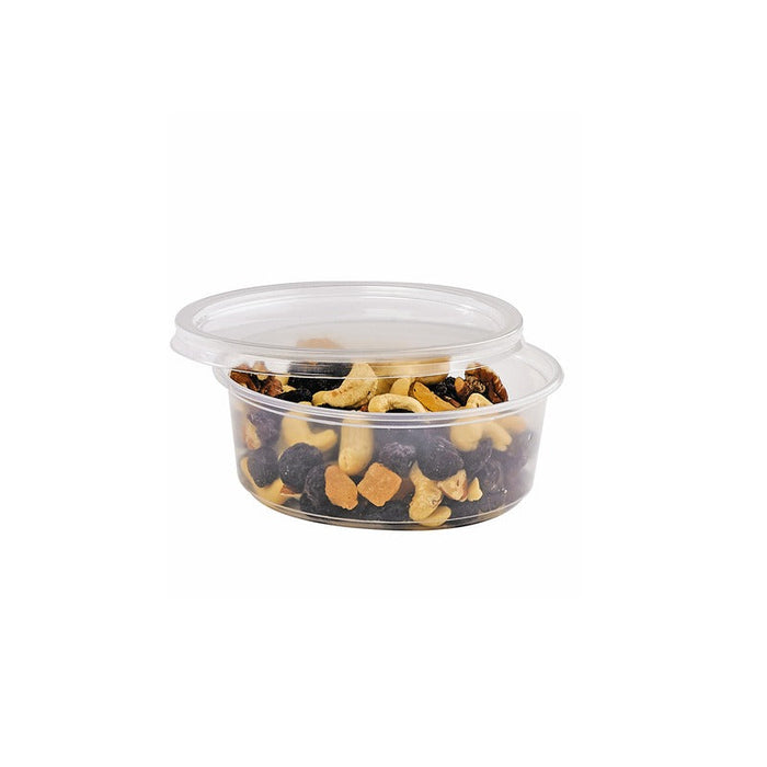 50pcs - Pot "Deli" rond en PP transparent - 250 ml - Ø 11,6 cm - H 4 cm