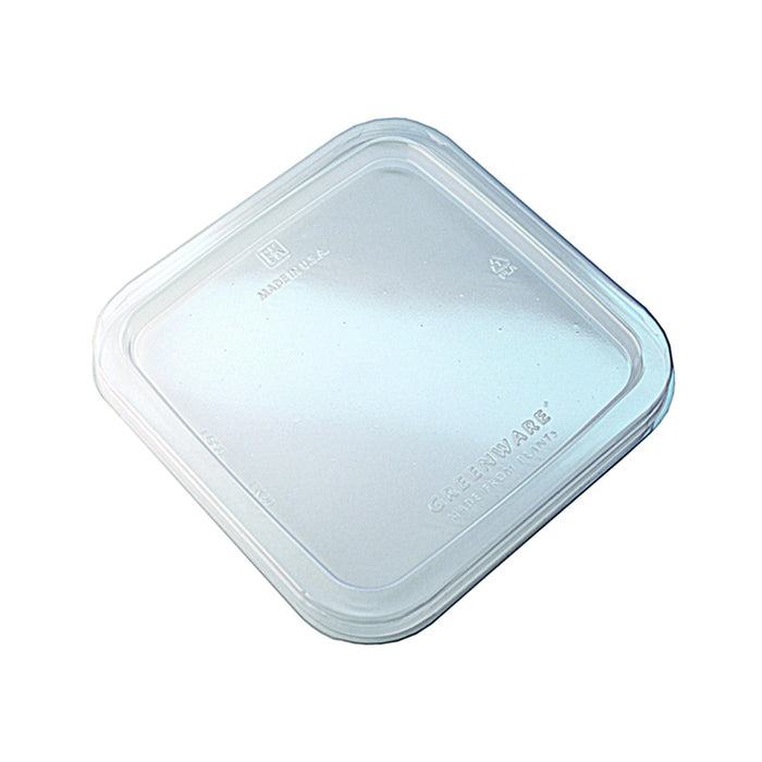 50pcs - Couvercle PLA transparent carré - 16 cm x 16 cm x 1,3 cm - Compatible avec 210DESD33F