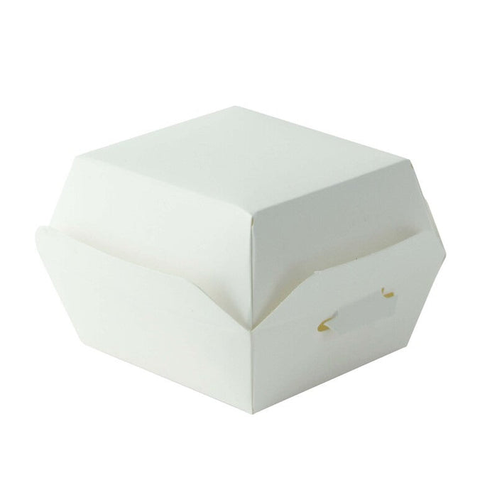 50pcs - 7x7x5cm - Mini boîte burger carton blanc