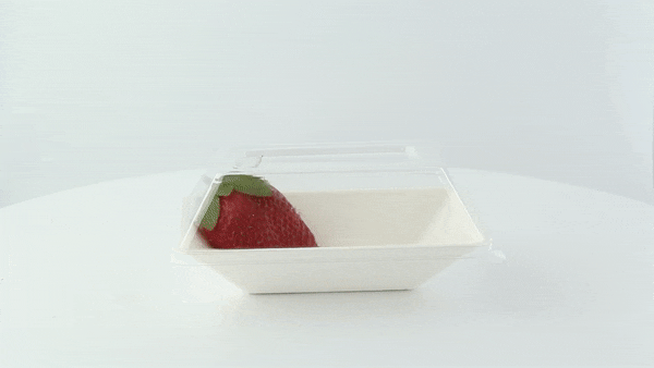 50pcs - Couvercle PET transparent - 13,2 cm x 8,8 cm x 3,3 cm - Compatible avec 210ECOD137, 210ECOD139
