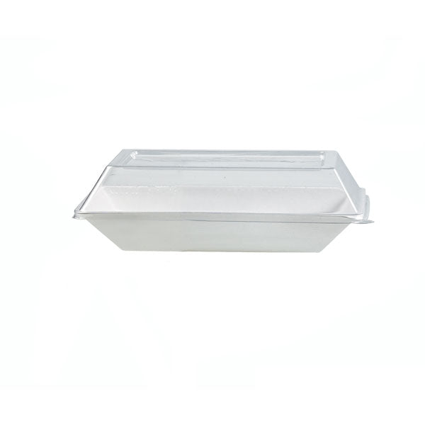 50pcs - Couvercle PET transparent - 18 cm x 13,3 cm x 3 cm - Compatible avec 210ECOD1712, 210ECOD1712F