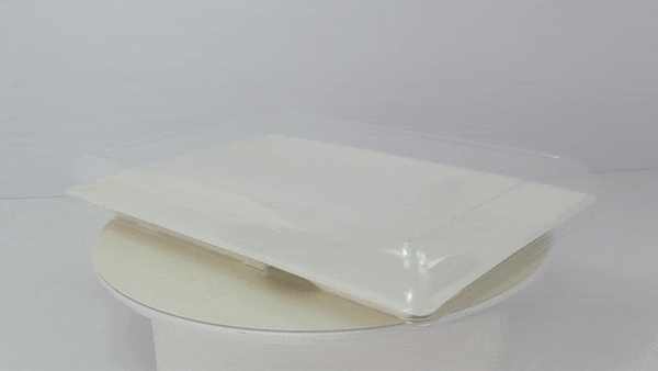 25pcs - Couvercle PET transparent - 40 cm x 27,4 cm x 4,5 cm - Compatible avec 210ECOD4029, 210ECOD4029F
