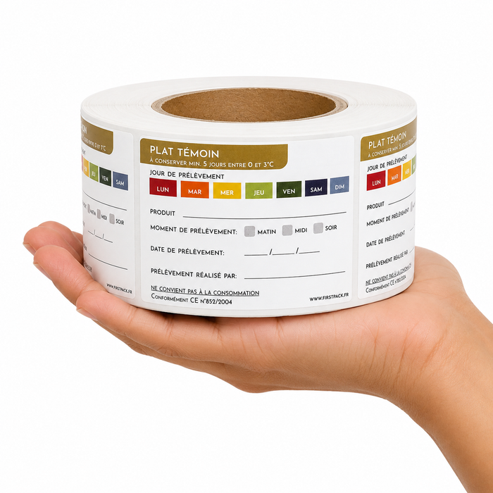 250pcs - 7x4cm - Etiquette plats témoins